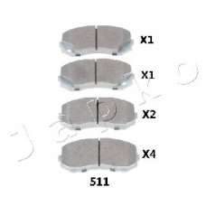 50511 JAPKO Комплект тормозных колодок, дисковый тормоз