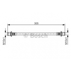 1 987 481 355 BOSCH Тормозной шланг