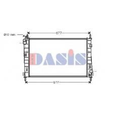 091610N AKS DASIS Радиатор, охлаждение двигателя