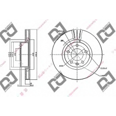 BD1767 DJ PARTS Тормозной диск