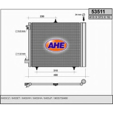 53511 AHE Конденсатор, кондиционер