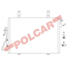 6060K8C1 POLCAR Skraplacze klimatyzacji