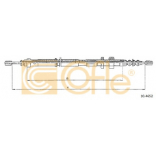 10.4652 COFLE Трос, стояночная тормозная система