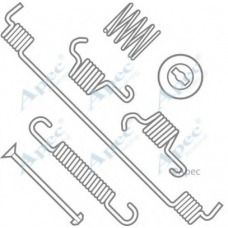 KIT808 APEC Комплектующие, тормозная колодка