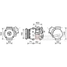 5300K659 VAN WEZEL Компрессор, кондиционер