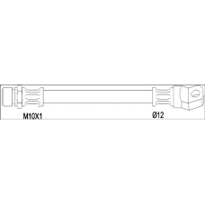 G1904.08 WOKING Тормозной шланг