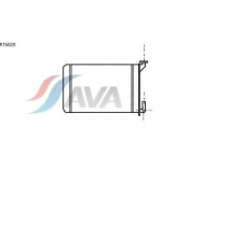 RT6028 AVA Теплообменник, отопление салона