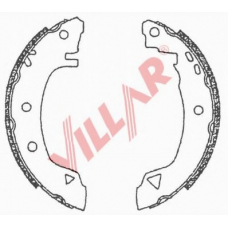 629.0602 VILLAR Комплект тормозных колодок