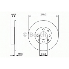 0 986 479 959 BOSCH Тормозной диск