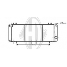 8261205 DIEDERICHS Радиатор, охлаждение двигателя