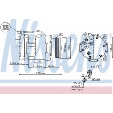89088 NISSENS Компрессор, кондиционер