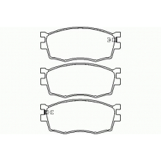 P 30 026 BREMBO Комплект тормозных колодок, дисковый тормоз