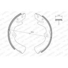 152-2052 WEEN Комплект тормозных колодок