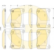 6118719 GIRLING Комплект тормозных колодок, дисковый тормоз