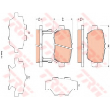 GDB3512 TRW Комплект тормозных колодок, дисковый тормоз