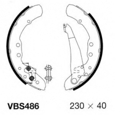 VBS486 MOTAQUIP Комплект тормозных колодок