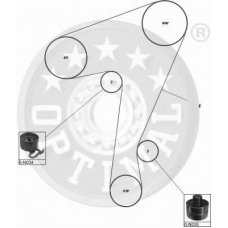 SK-1476 OPTIMAL Комплект ремня грм