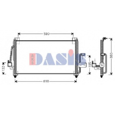 512006N AKS DASIS Конденсатор, кондиционер