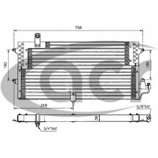 300117 ACR Конденсатор, кондиционер