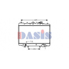 110100N AKS DASIS Радиатор, охлаждение двигателя