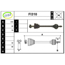 FI310 SERA Приводной вал