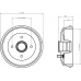 MBD016 MINTEX Тормозной барабан