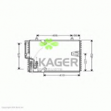 94-5042 KAGER Конденсатор, кондиционер