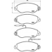 P 56 042 BREMBO Комплект тормозных колодок, дисковый тормоз