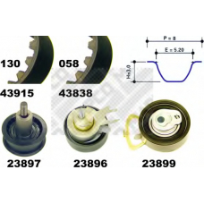 23841 MAPCO Комплект ремня ГРМ