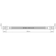 VBH457 MOTAQUIP Тормозной шланг