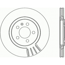 BDR1587.20 OPEN PARTS Тормозной диск