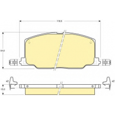 6107989 GIRLING Комплект тормозных колодок, дисковый тормоз