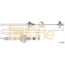 11.3041 COFLE Трос, управление сцеплением