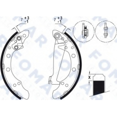 FO 0571 FOMAR ROULUNDS Комплект тормозных колодок