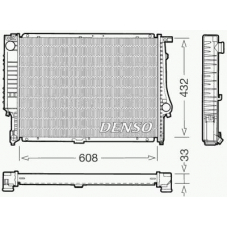 DRM05052 DENSO Радиатор, охлаждение двигателя