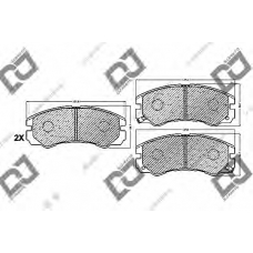 BP1052 DJ PARTS Комплект тормозных колодок, дисковый тормоз