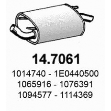 14.7061 ASSO Глушитель выхлопных газов конечный