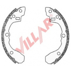 629.0698 VILLAR Комплект тормозных колодок