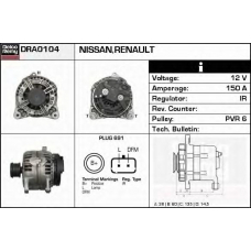 DRA0104 DELCO REMY Генератор