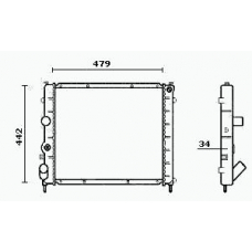 RM0242 EQUAL QUALITY Радиатор, охлаждение двигателя