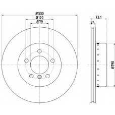 MDCB2625 MINTEX Тормозной диск