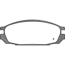 BPA0292.00 OPEN PARTS Комплект тормозных колодок, дисковый тормоз