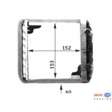 8FH 351 311-371 HELLA Теплообменник, отопление салона