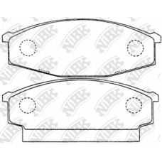 PN2078 NiBK Комплект тормозных колодок, дисковый тормоз