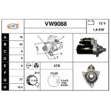 VW9088 SNRA Стартер