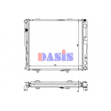 120485N AKS DASIS Радиатор, охлаждение двигателя