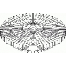 400 607 TOPRAN Сцепление, вентилятор радиатора