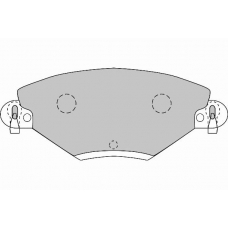 FD6875A NECTO Комплект тормозных колодок, дисковый тормоз