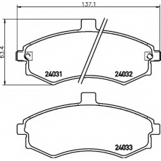 8DB 355 010-481 HELLA Комплект тормозных колодок, дисковый тормоз