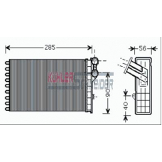 1590021 KUHLER SCHNEIDER Теплообменник, отопление салона